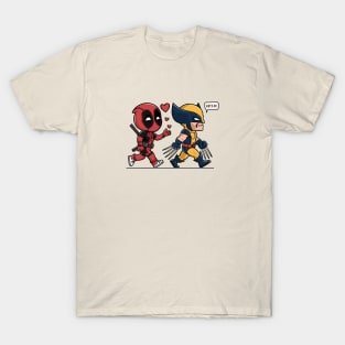 Deadpool & Wolvine Best Friends T-Shirt